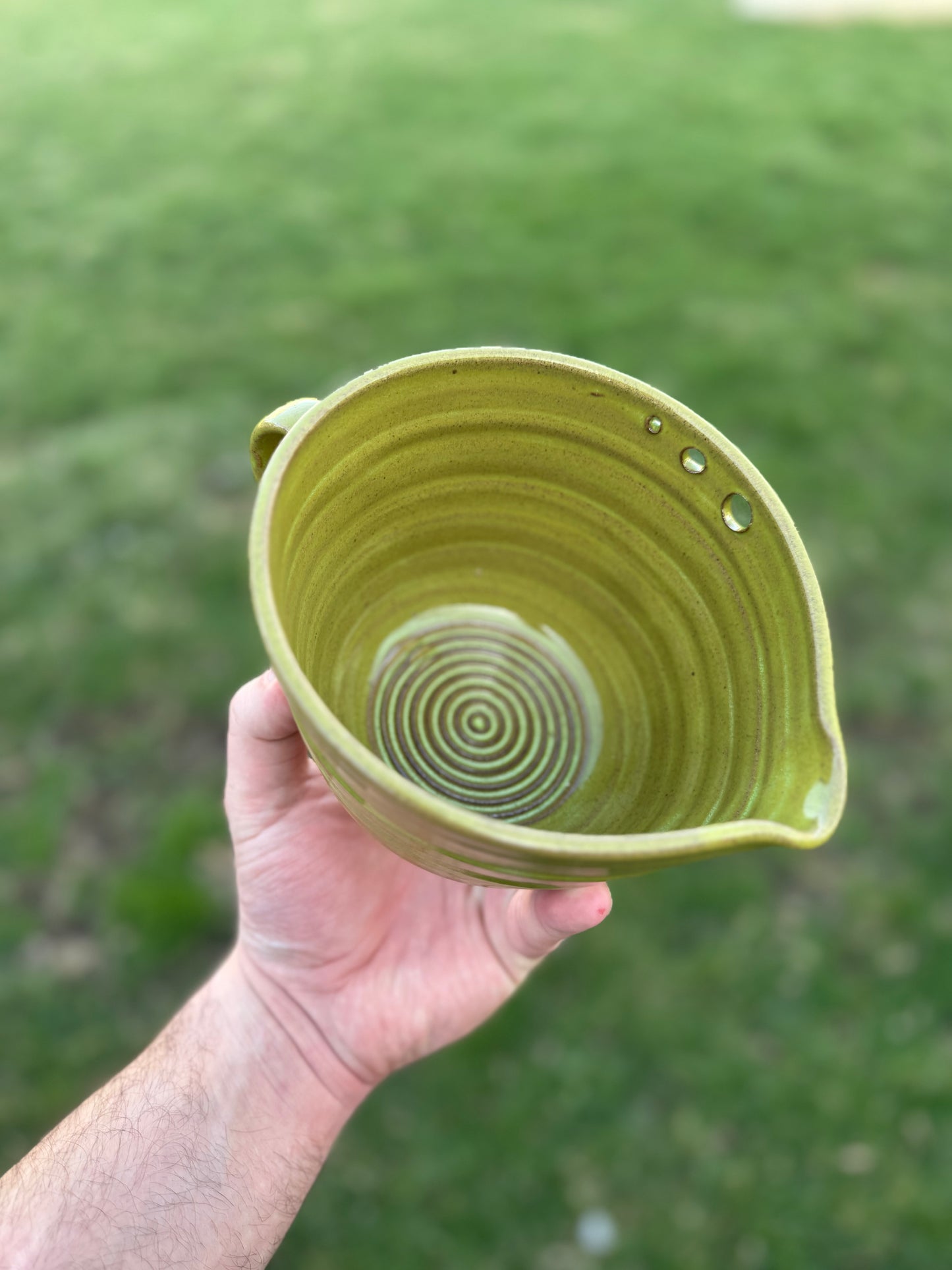Handcrafted Egg Beater Bowl with Whisk