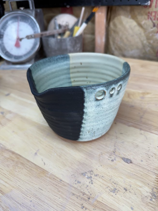 Handcrafted Egg Beater Bowl with Whisk