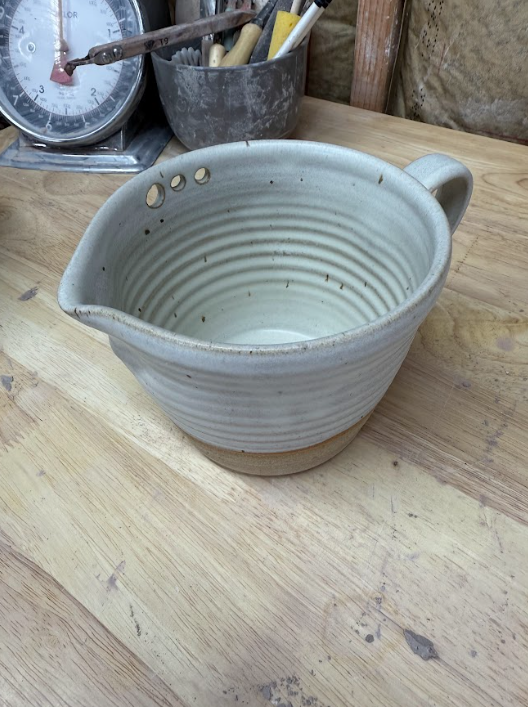 Handcrafted Egg Beater Bowl with Whisk