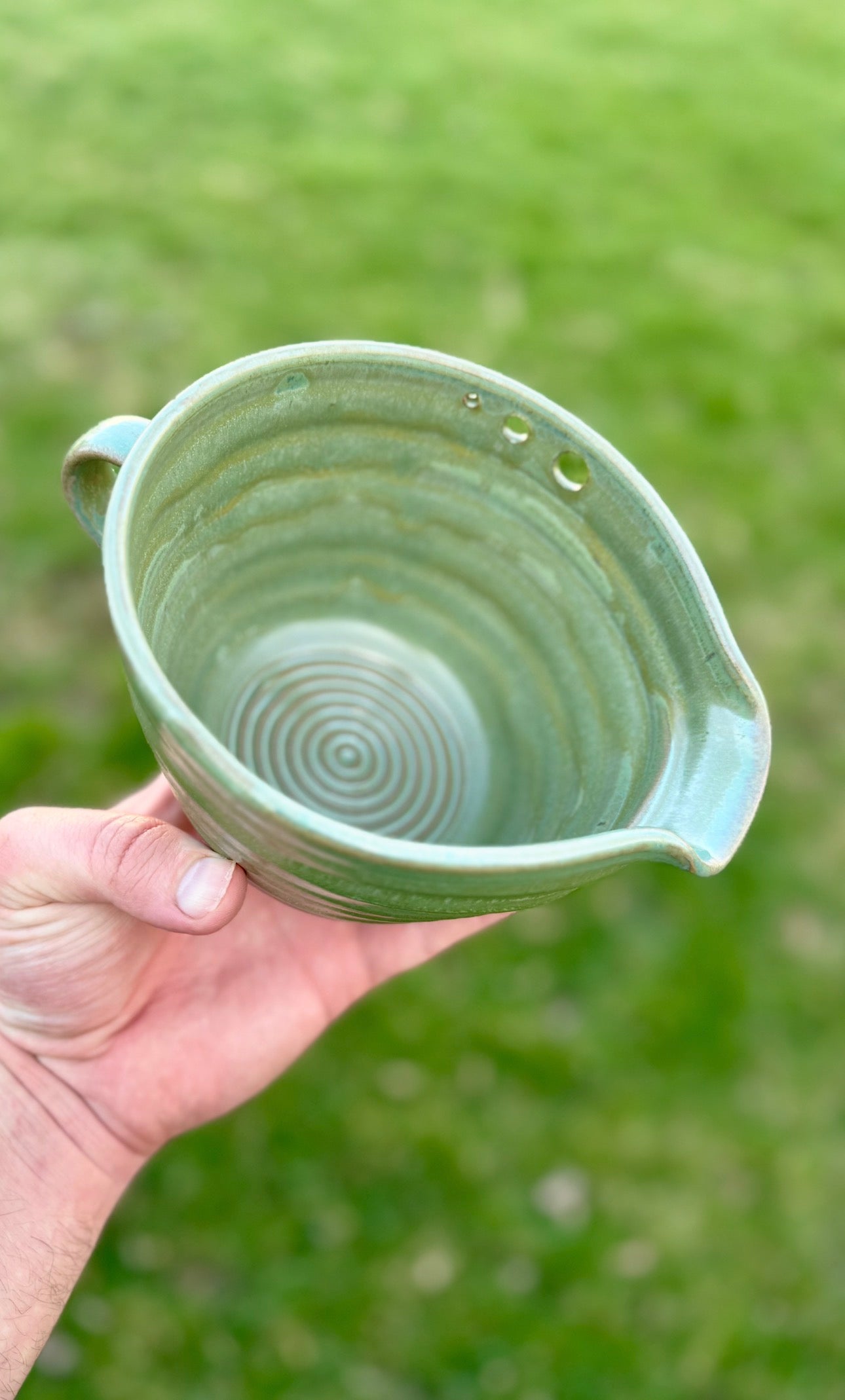 Handcrafted Egg Beater Bowl with Whisk