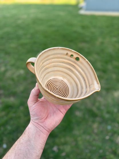Handcrafted Egg Beater Bowl with Whisk
