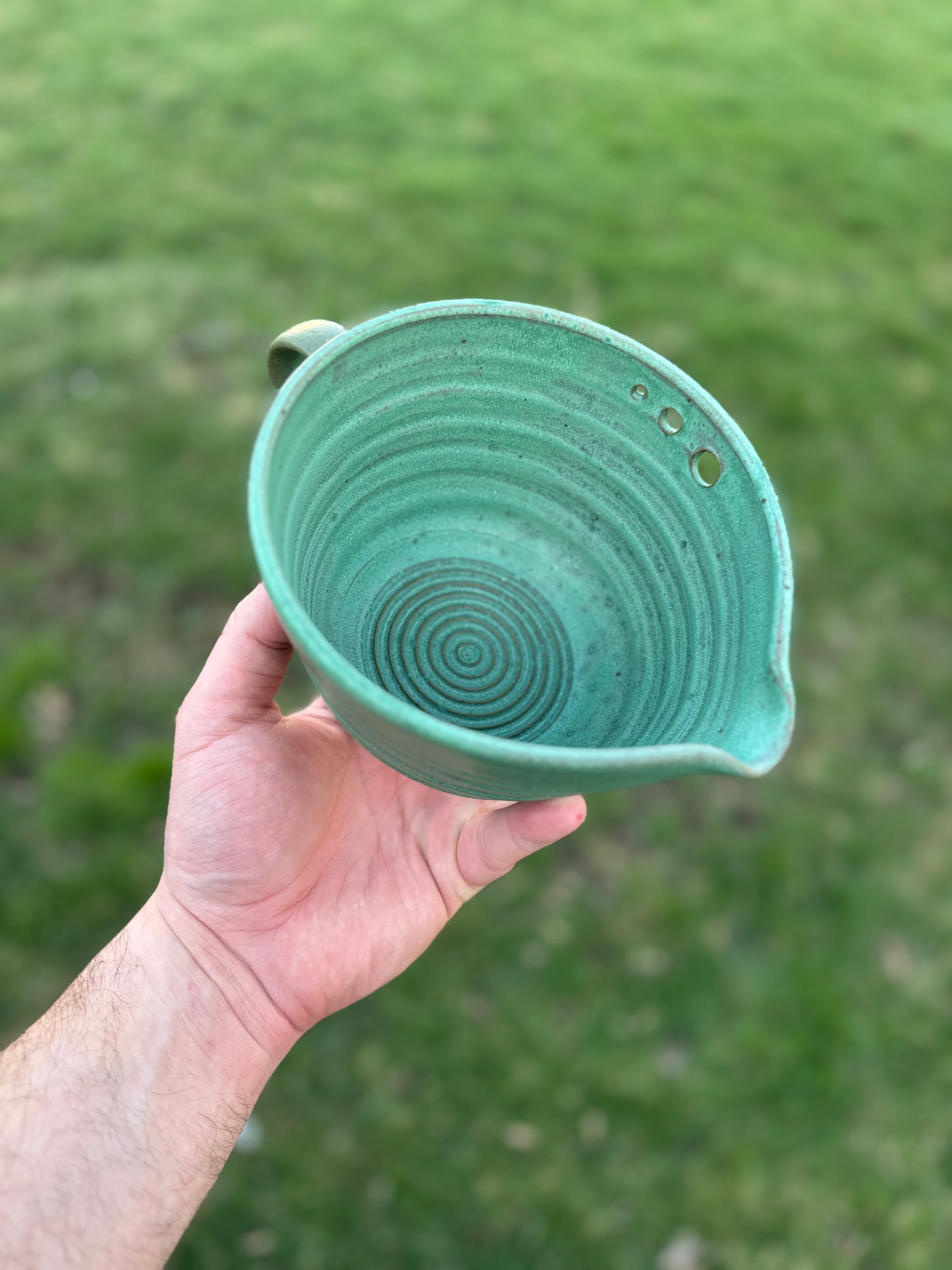 Handcrafted Egg Beater Bowl with Whisk