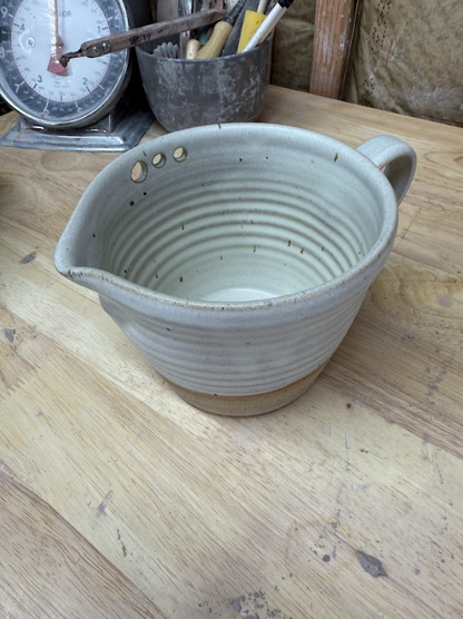 Handcrafted Egg Beater Bowl with Whisk