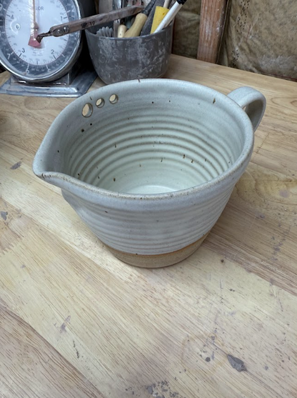 Handcrafted Egg Beater Bowl with Whisk