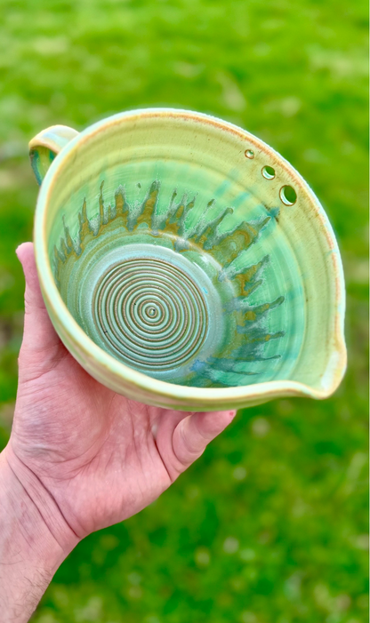Handcrafted Egg Beater Bowl with Whisk